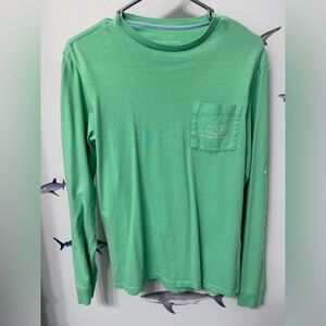 Vineyard Vines Men's Lime Green Long Sleeve Tee, size XS